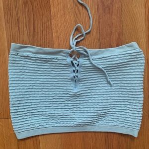 Urban outfitters light blue crop top